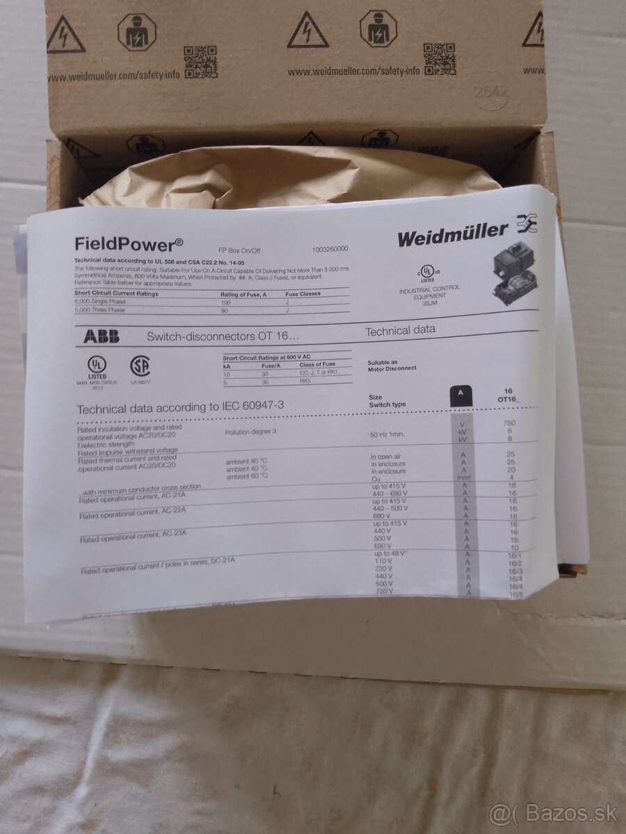Priemyselný rozvádzač Weidmuller - 13