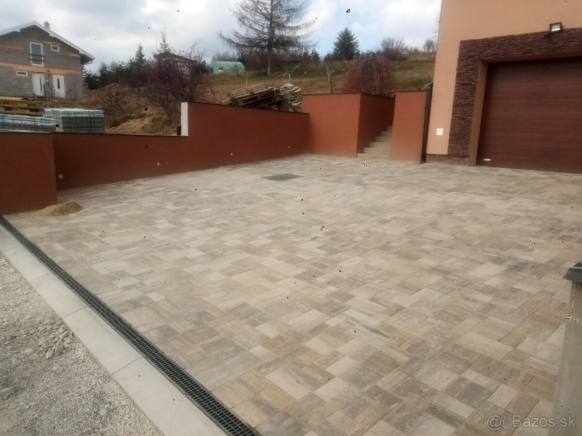 Pokládka zámkovej dlažby - 13