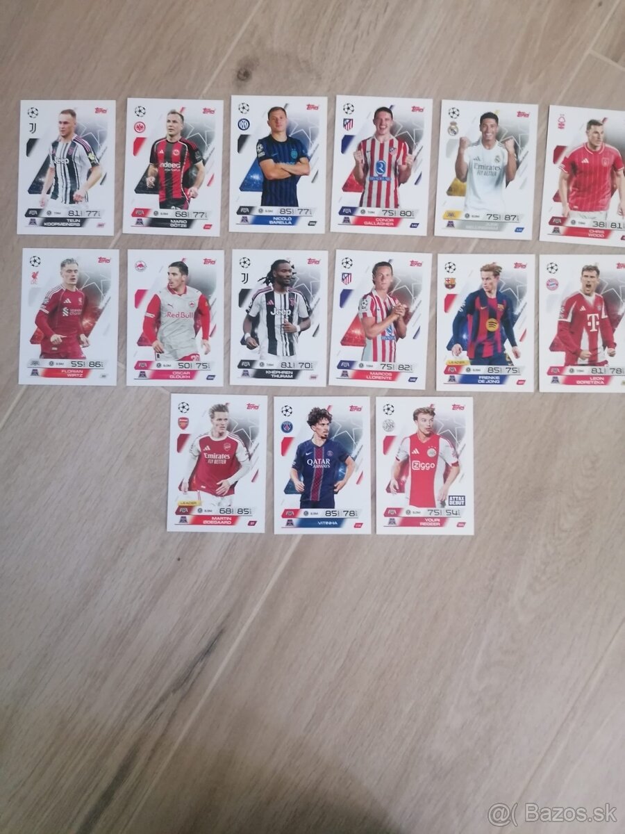 Futbalové kartičky Topps match attax - 13