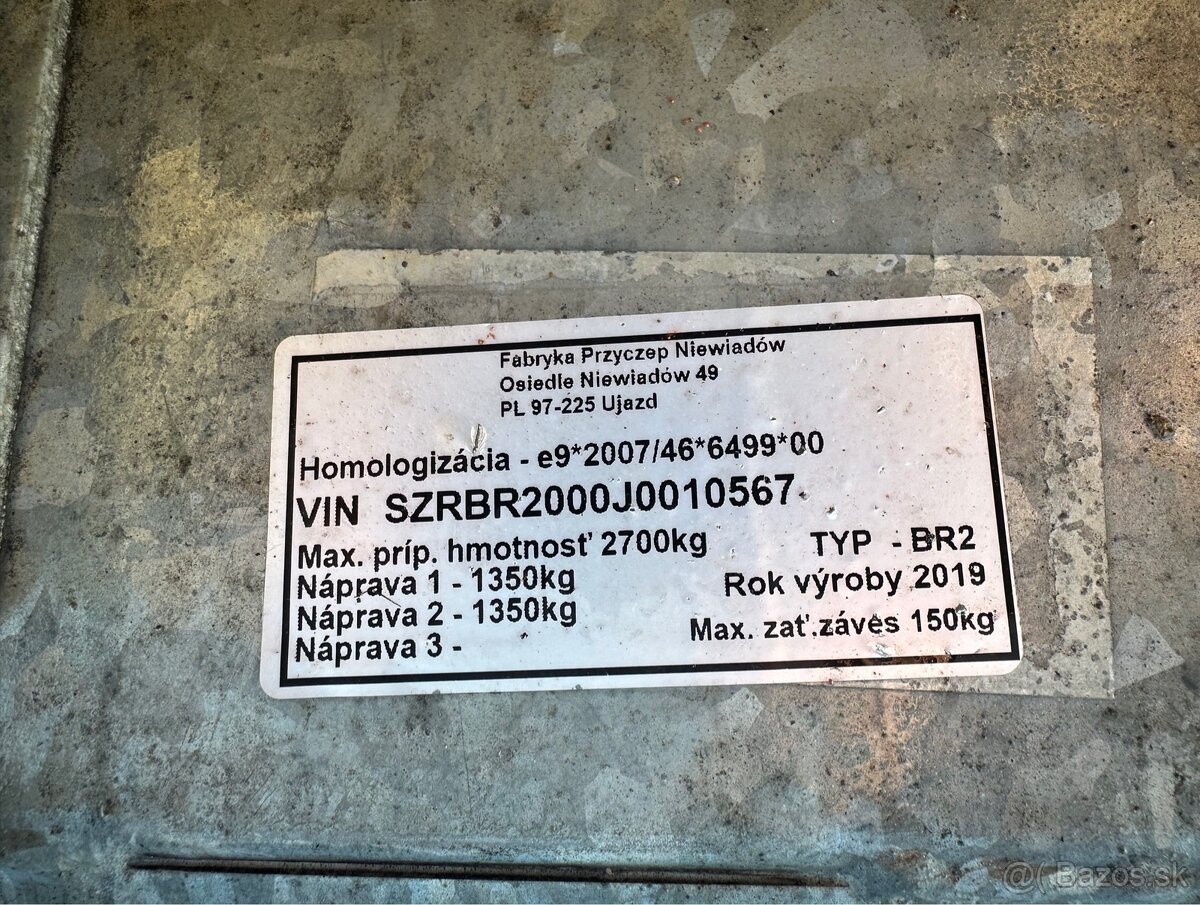 Zánovný Autoprepravnik 2,7t knott - 13