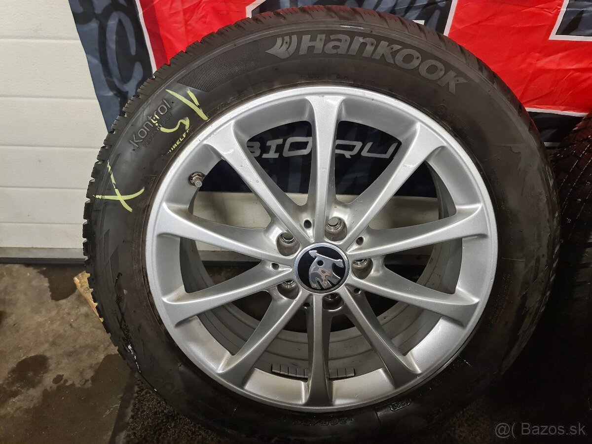 5X112 R17 + ZIMNE PNEU 205/55 R17 MERCEDES-ŠKODA - 13