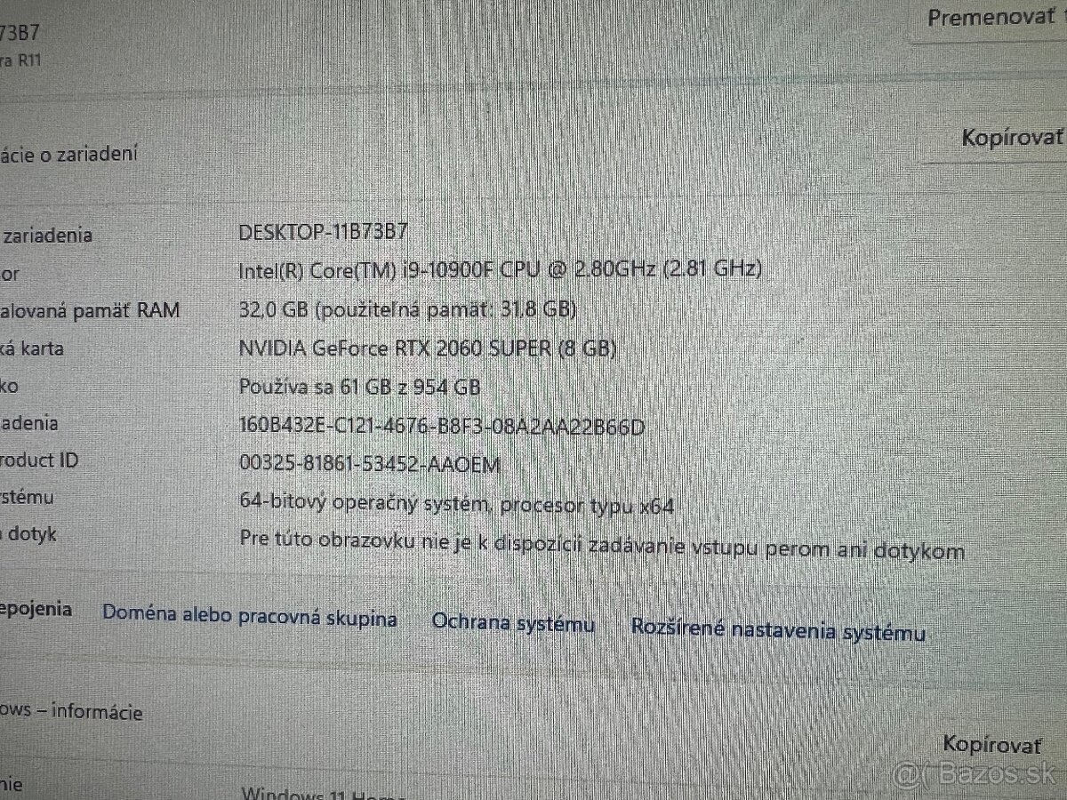 Herný PC Dell Alienware Aurora R11 - Intel i9 - 13