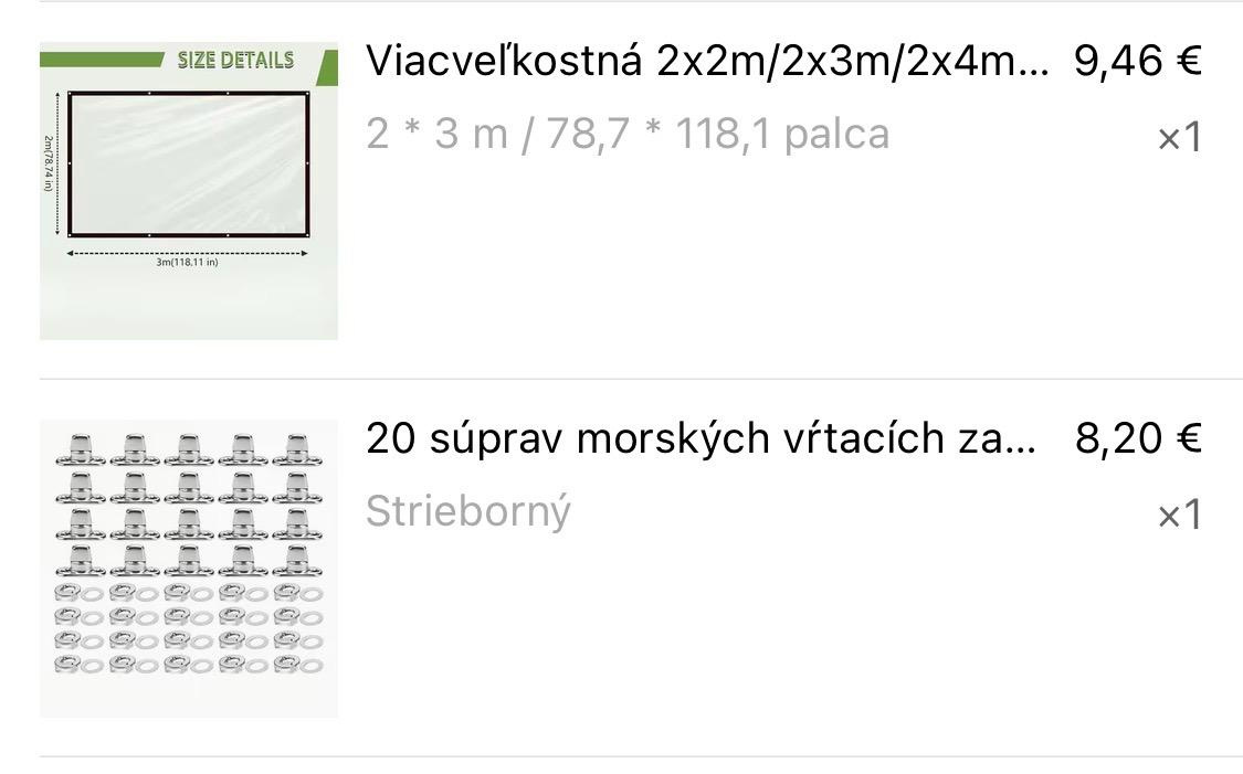Terasové plachty - 4ks - 13