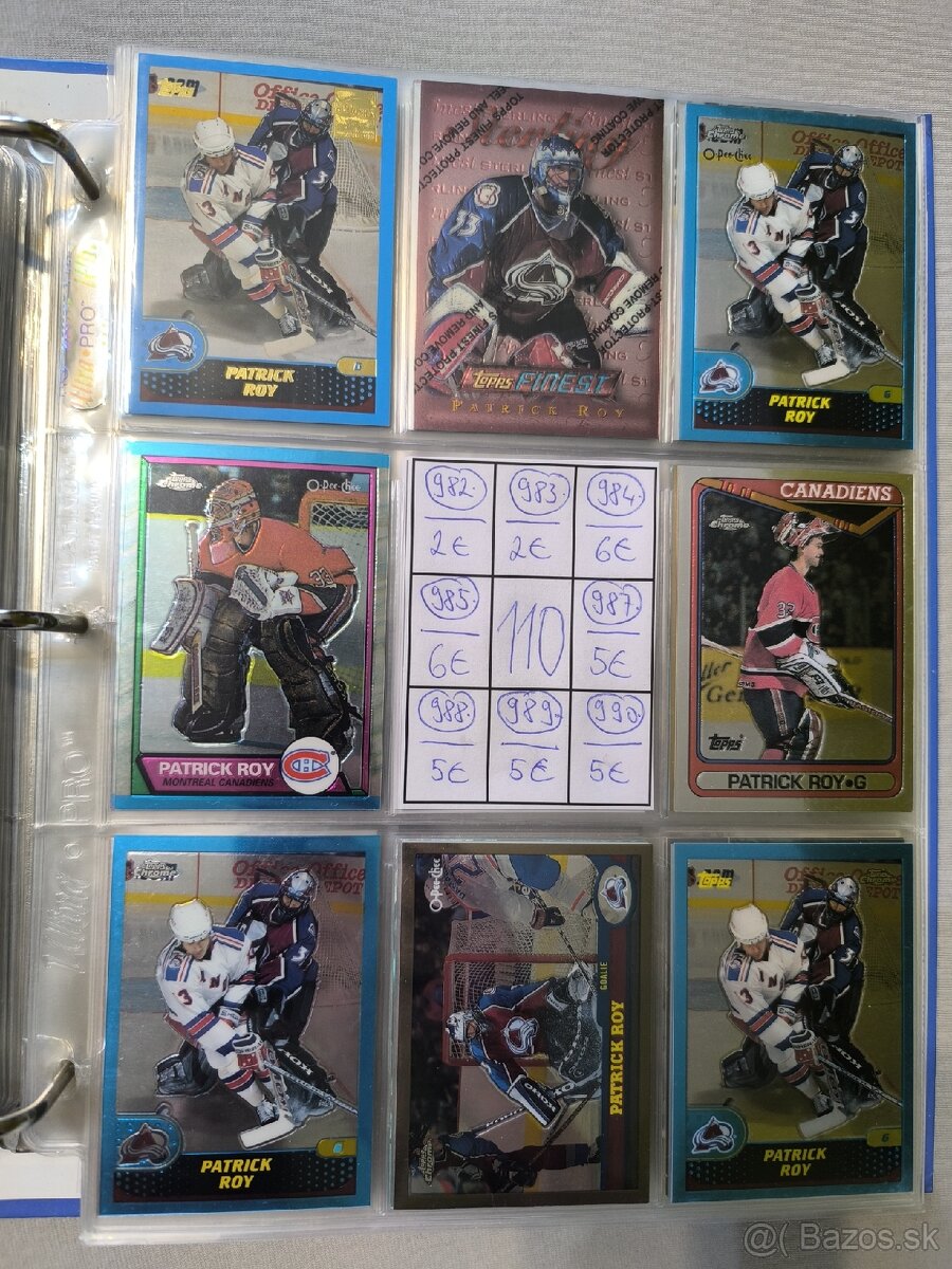 Hokejové kartičky - Patrick Roy 5 - 13