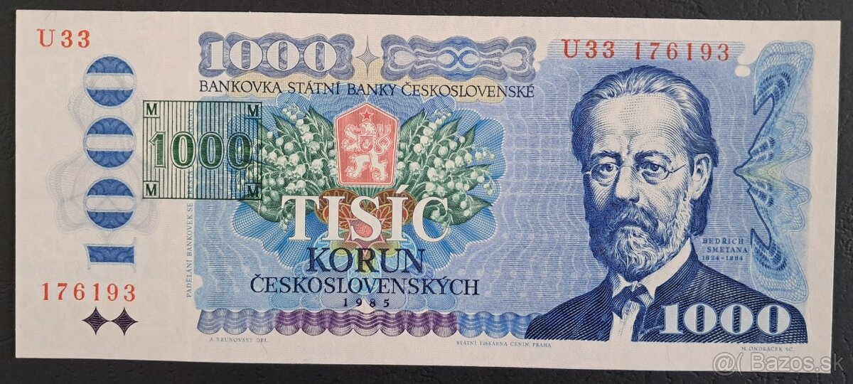 Bankovky - SR a ČR kolkované (1993) - 13