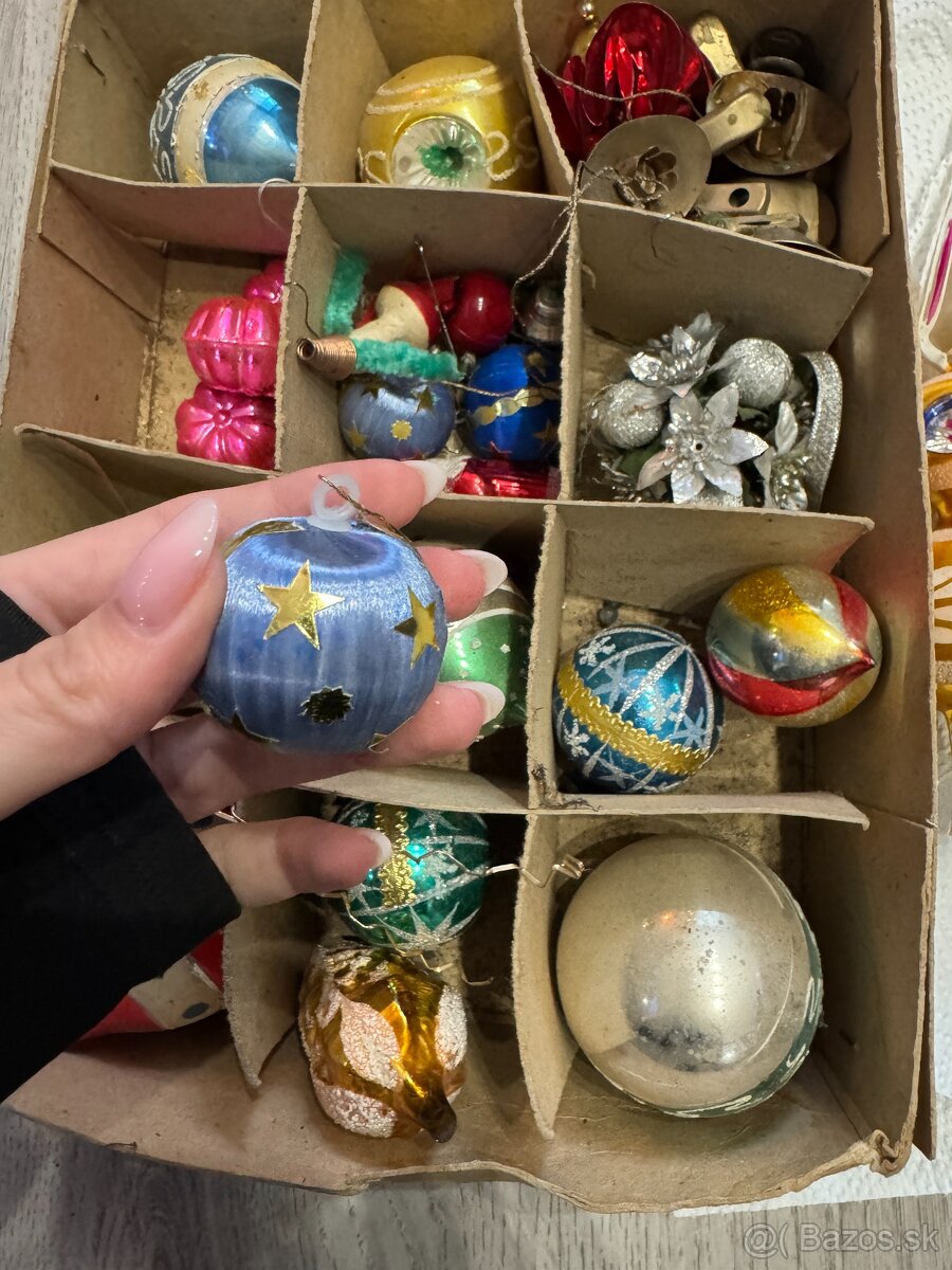 Predám retro sklenené vianočné ozdoby - 13