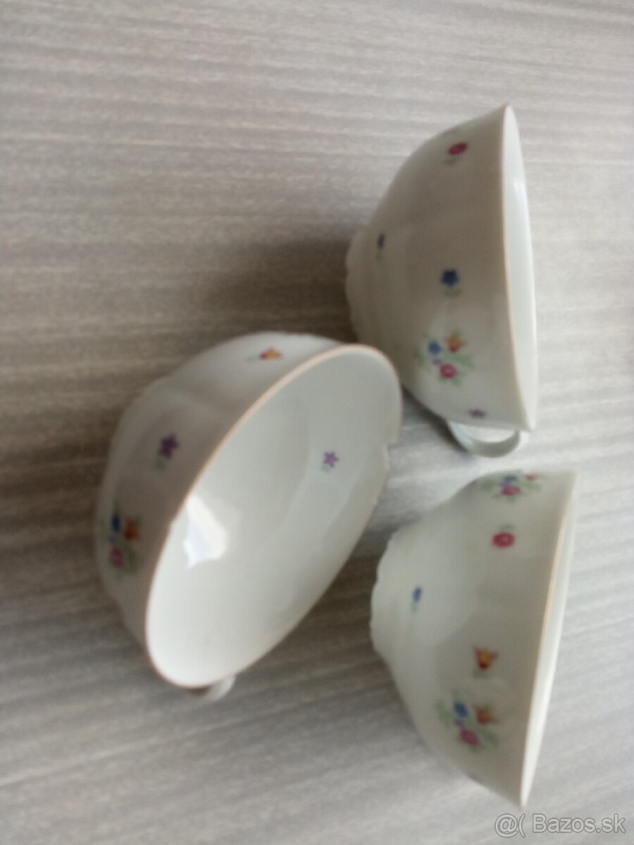 Šálky a podšálky, porcelán. - 13