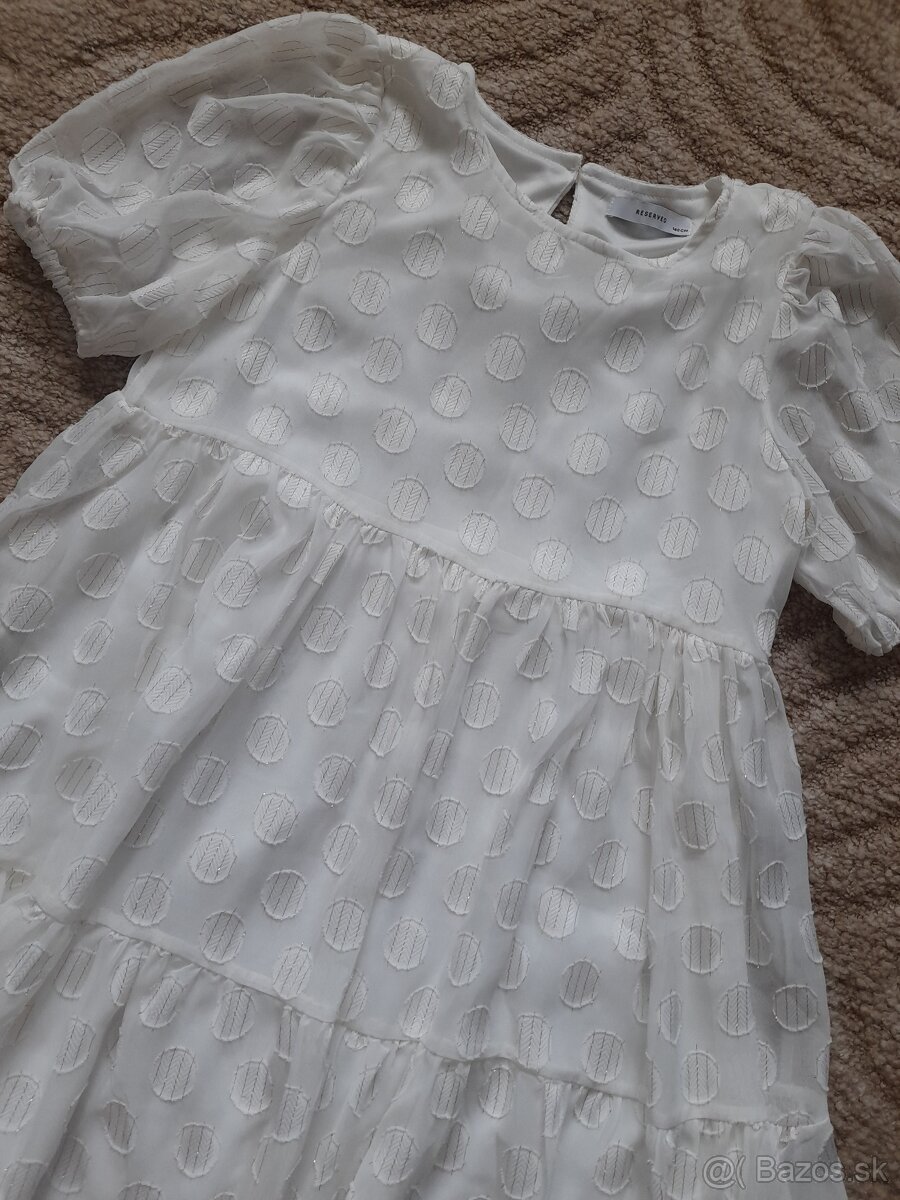Krásne dievčenské šaty, veľkosť 140 - 13