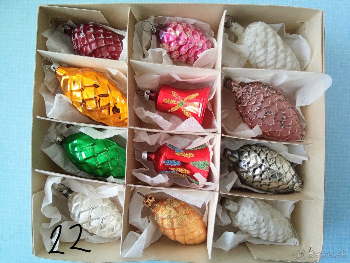 Vánoční, různé, staré ozdoby- vianočné ozdoby - 13