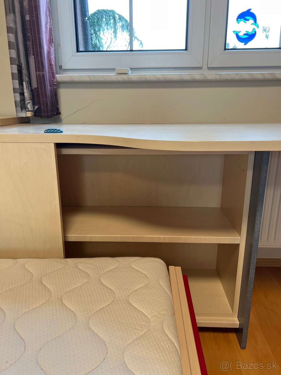 Písací stôl s úložným priestorom a zásuvkami - 13