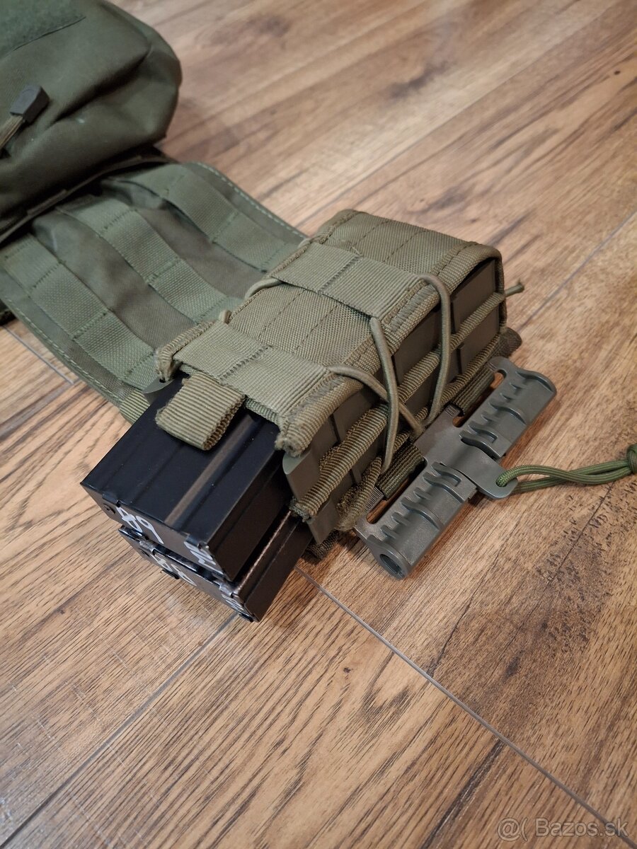 Vesta / Nosič plátov 8Fields zelená, plne vybavená - 13