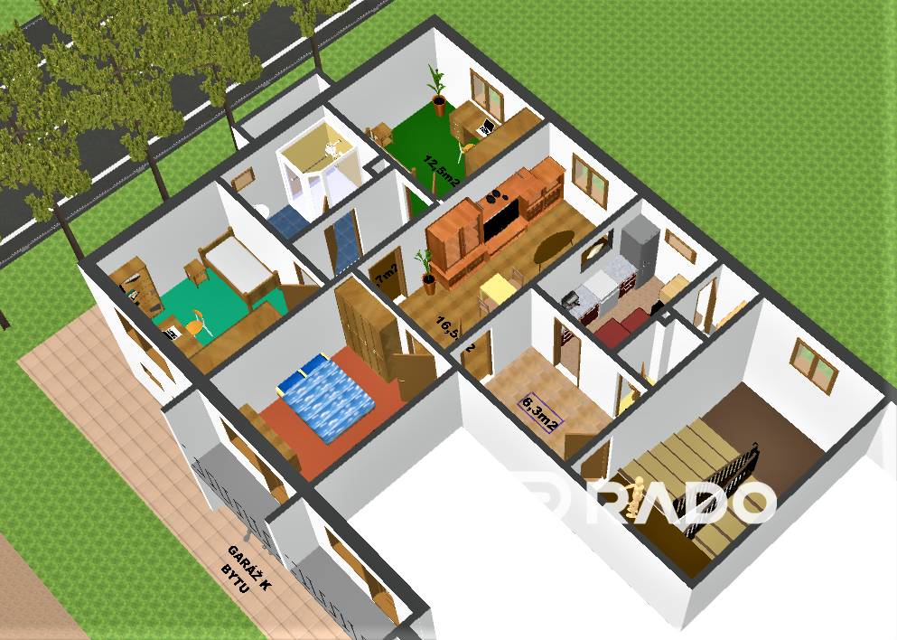 RADO | 4-izbový byt v meste Šaštín - Stráže - 13