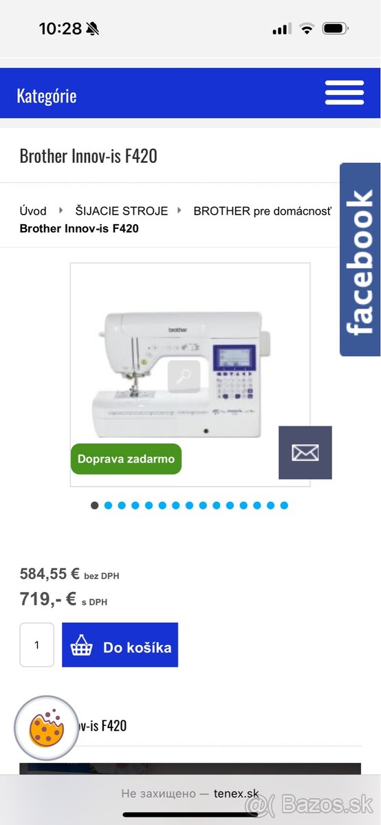 Šijací stroj Brother innov-is F420 výborný šijaci stroj - 13
