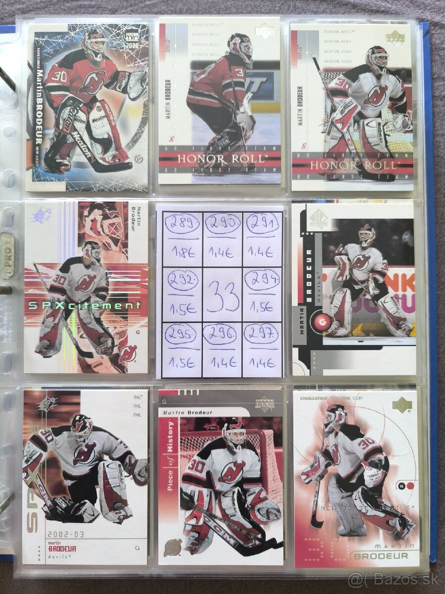 Hokejové kartičky - Martin Brodeur 2 - 13