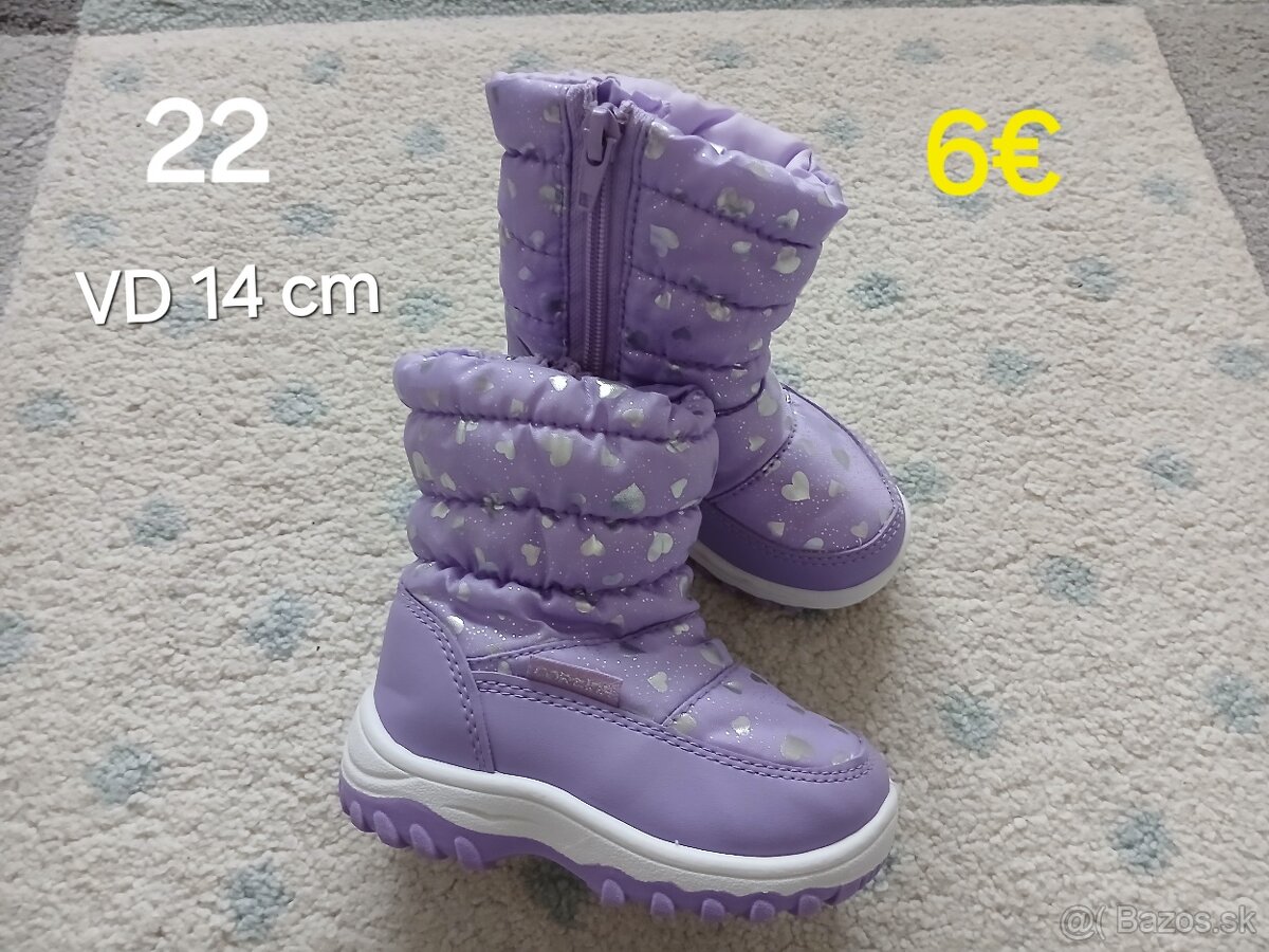Dievcenske topanky, cizmy a papucky 21, 22 - 13