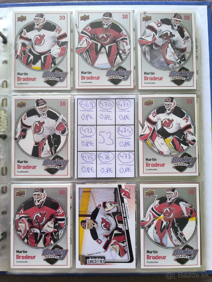 Hokejové kartičky - Martin Brodeur 3 - 13