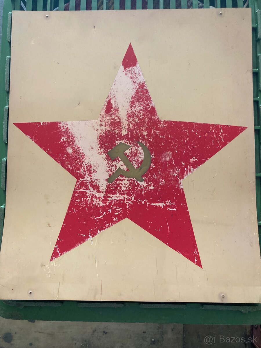 Plastové retro tabule ČSSR – znak, 1.máj, 9.máj - 13
