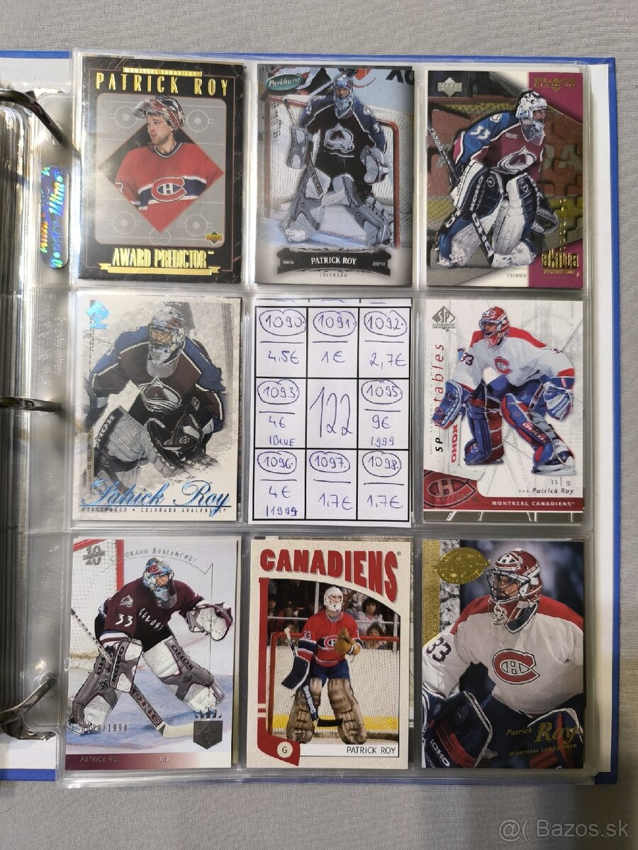 Hokejové kartičky - Patrick Roy 5 - 13