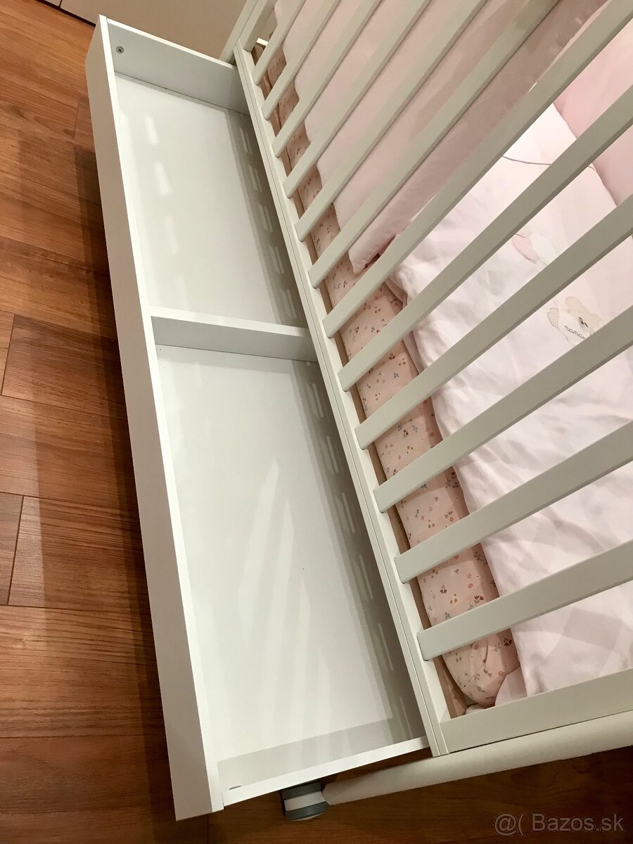 Detská postielka Nanan Puccio ružová - 13