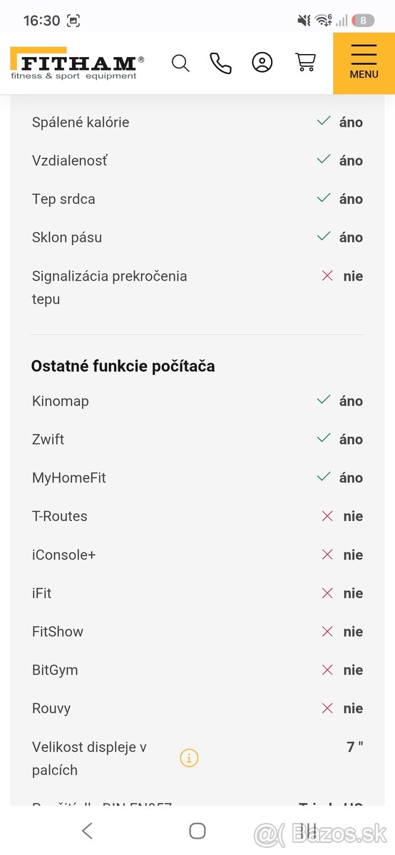 Bežecký pás trinfit GARA T250 - 13