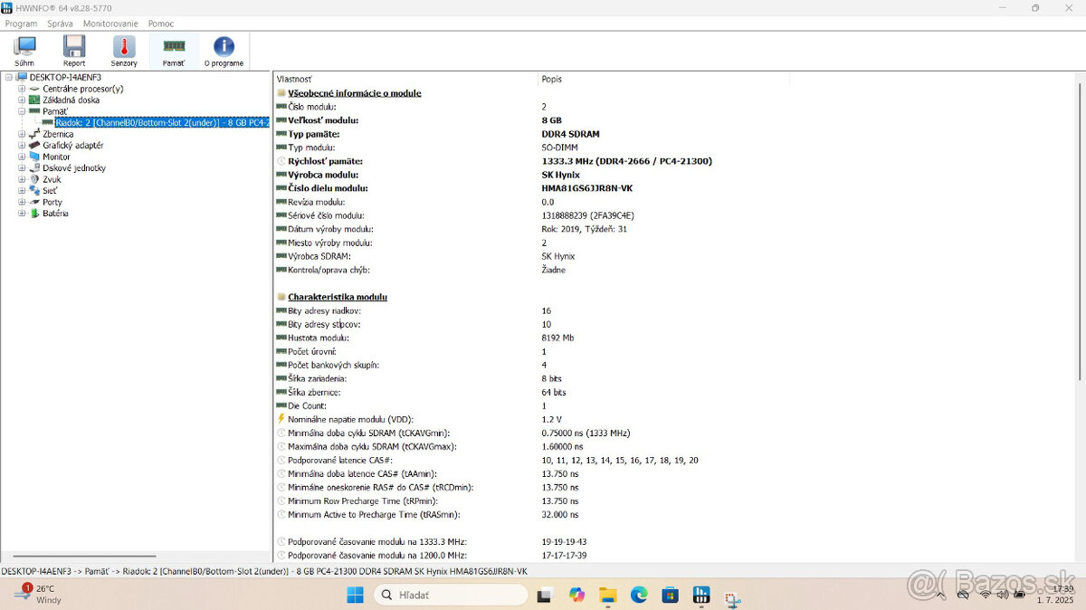 Predám notebook HP ProBook 650 G4 - 13