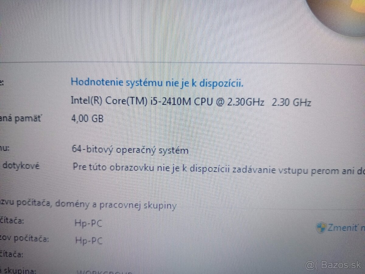 predám na diely notebooky HP 3 .. - 13