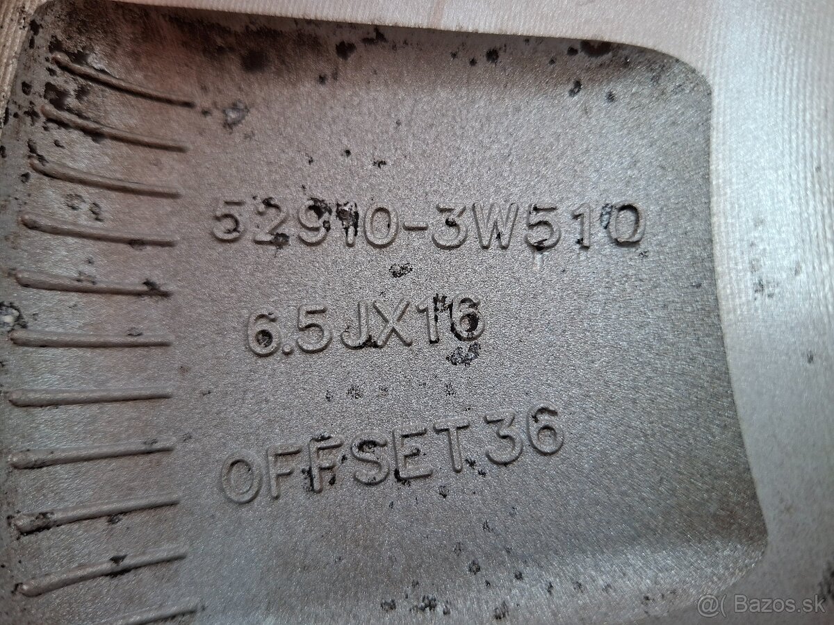 Orig.hliníkové disky Kia/Hyundai R16, 5x114,3 - 13