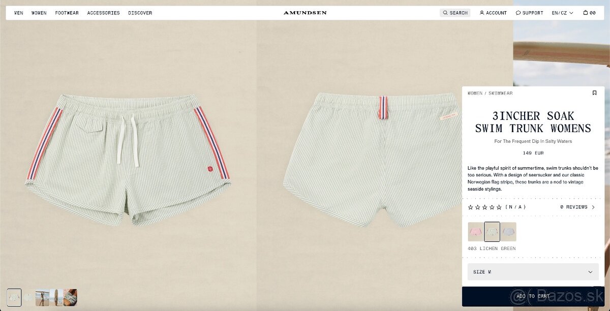 Nové Amundsen 3incher Plunge Swim Trunk Womens - 13