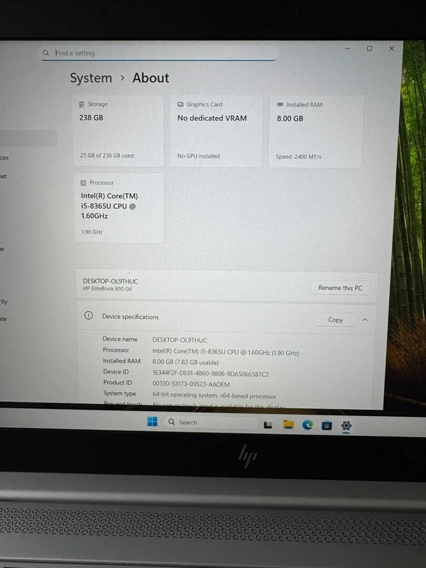 HP EliteBook 850 G6 - 13