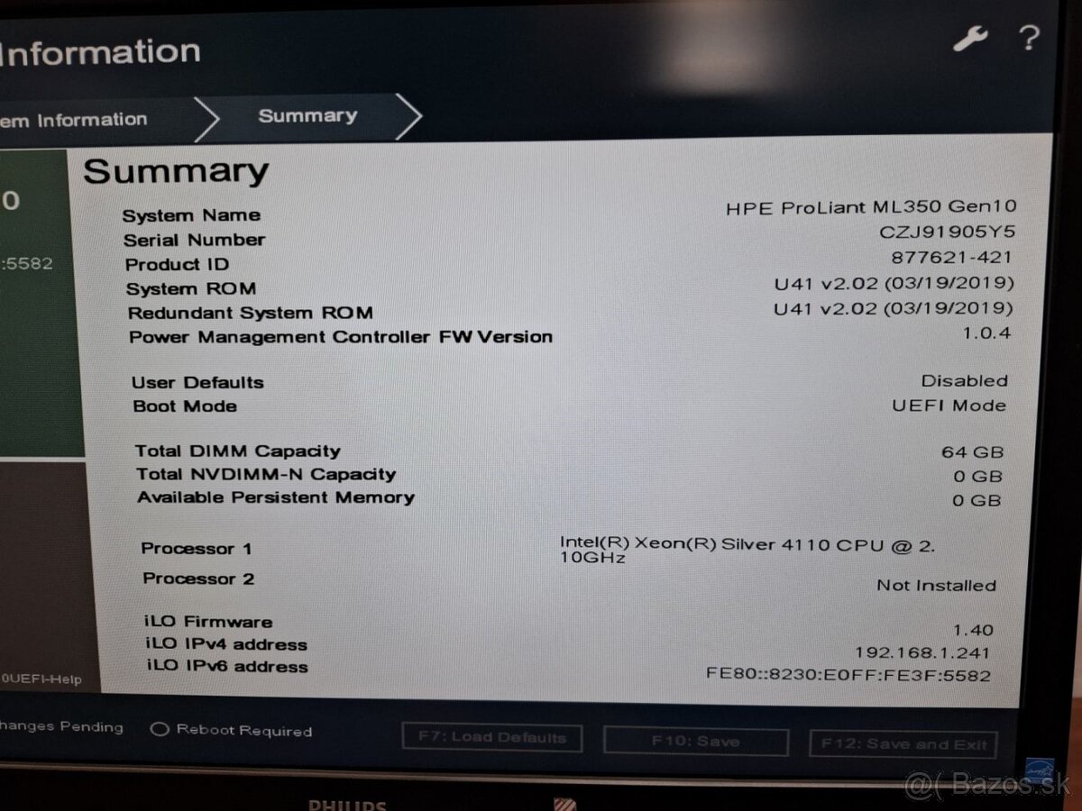 Server HPE ProLiant ML350 Gen10 - 13