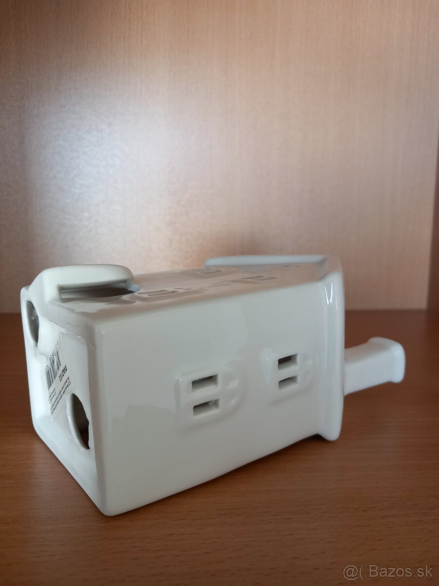 Keramický domček na čajovú sviečku 16x9x8 cm - 13