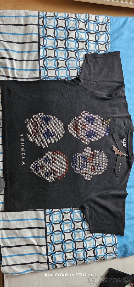 YOUNGLA x CLOWNS RHINESTONE TEE - 13