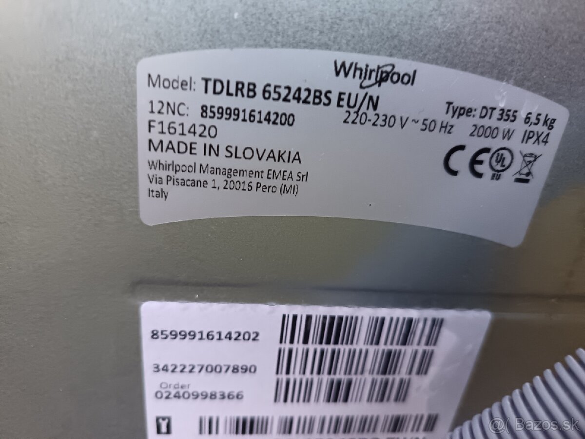 ZEN whirpool na 6.5 kg práčka dovoz v BA - 13