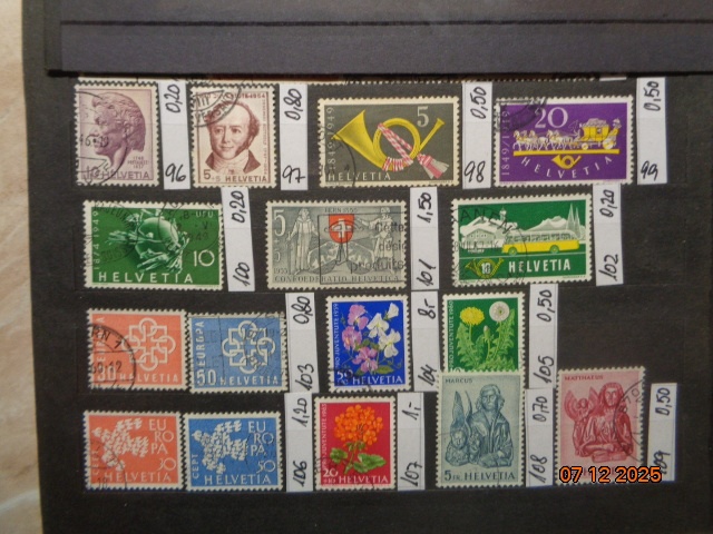 POŠTOVÉ ZNÁMKY - ŠVAJČIARSKO - 15 FOTO - 13