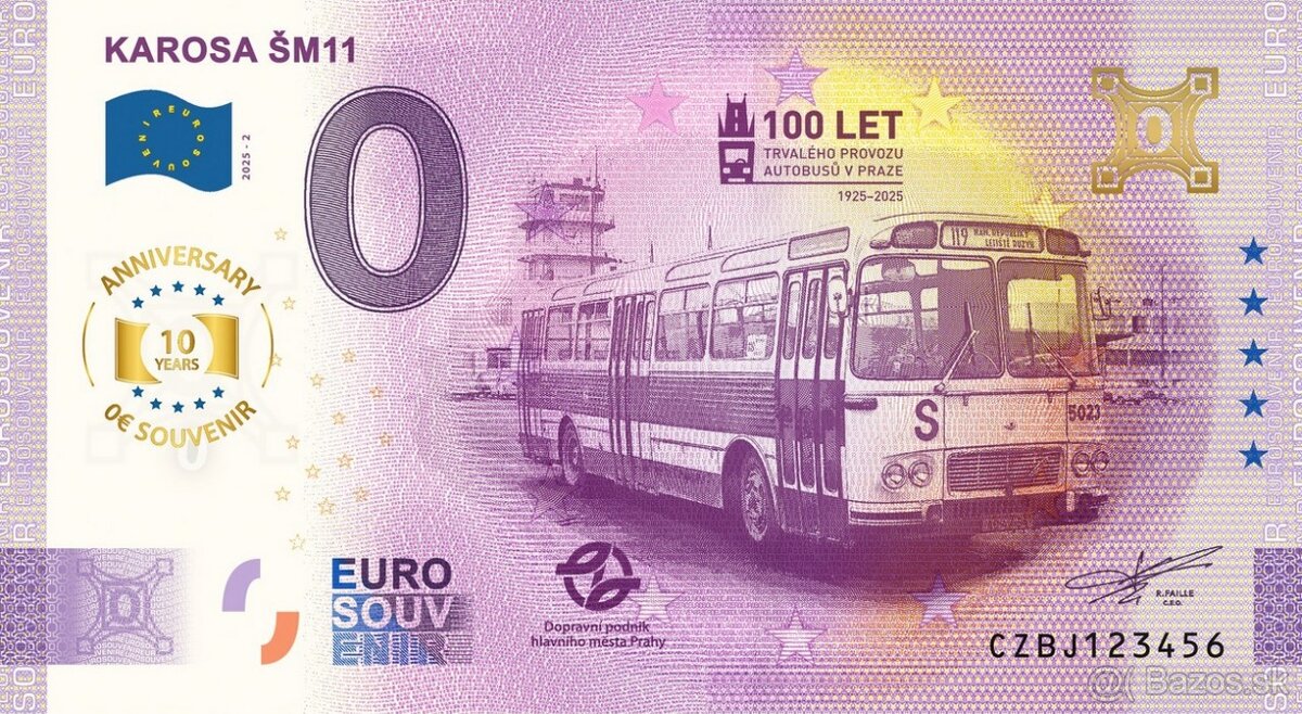 0 € / 0 euro souvenir bankovky - české - 13