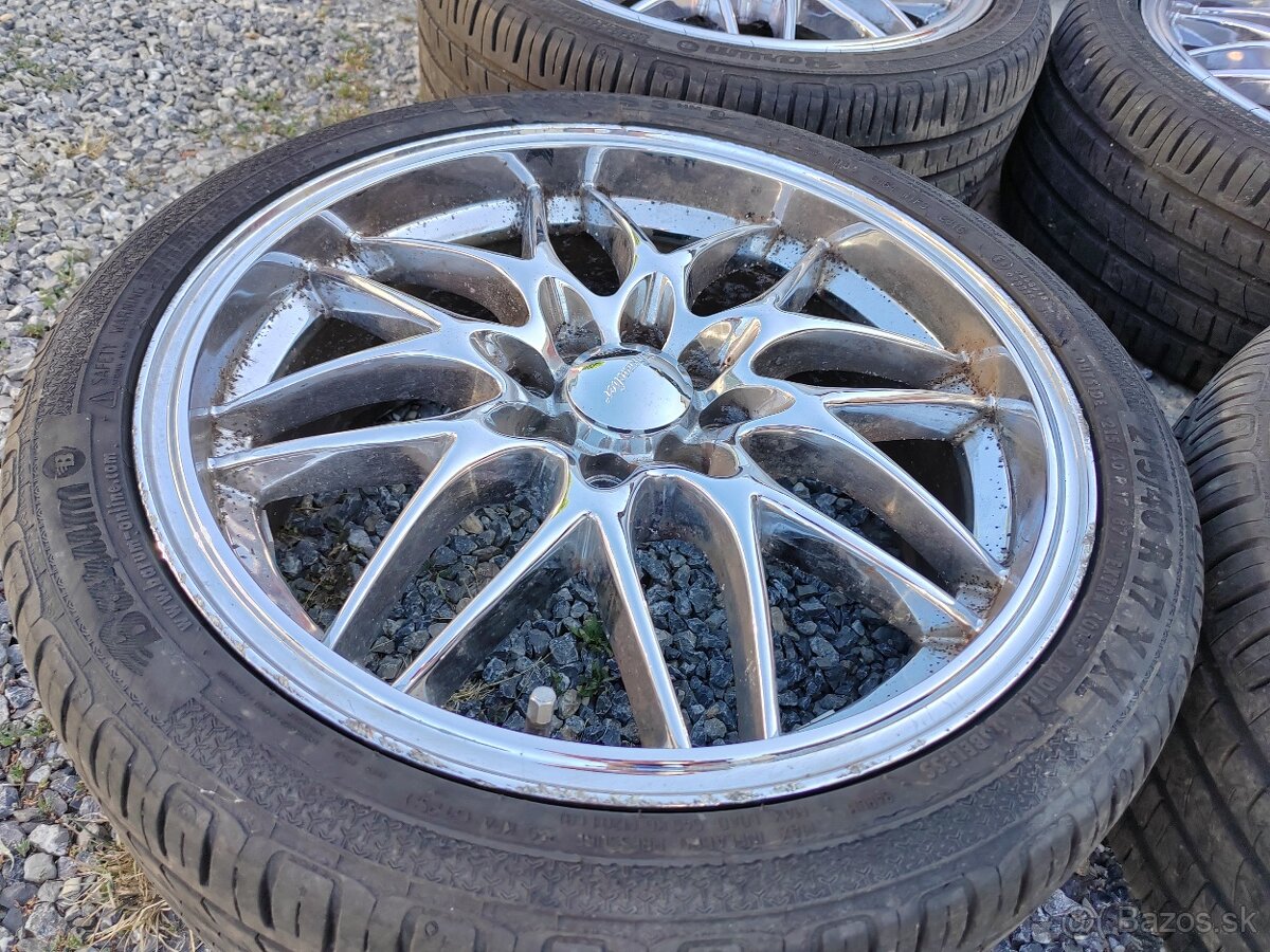 Jedinečné hliníkové disky 4x100r17 s letnými pneu Schumacher - 13