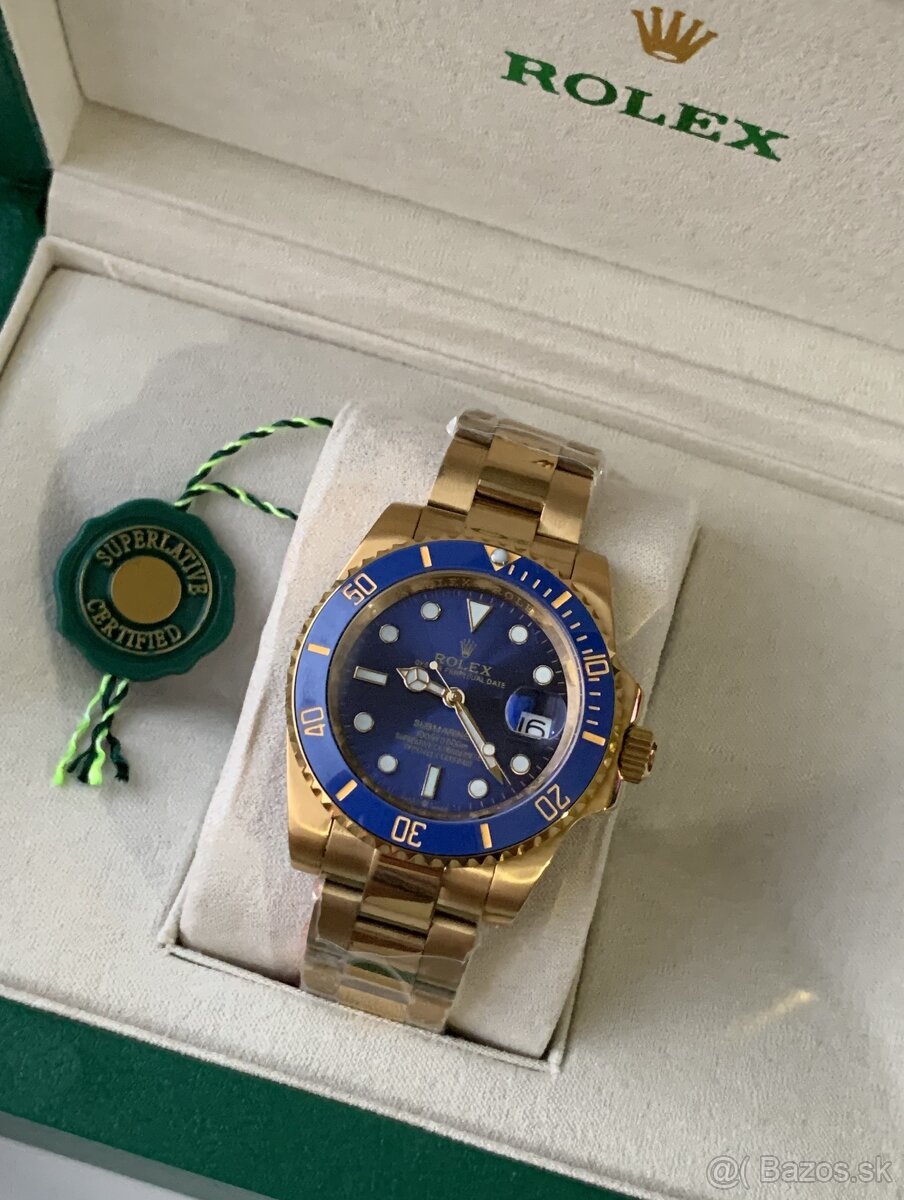 Rolex Submariner Date, Nové, 41mm, Zlato-Modré - 13