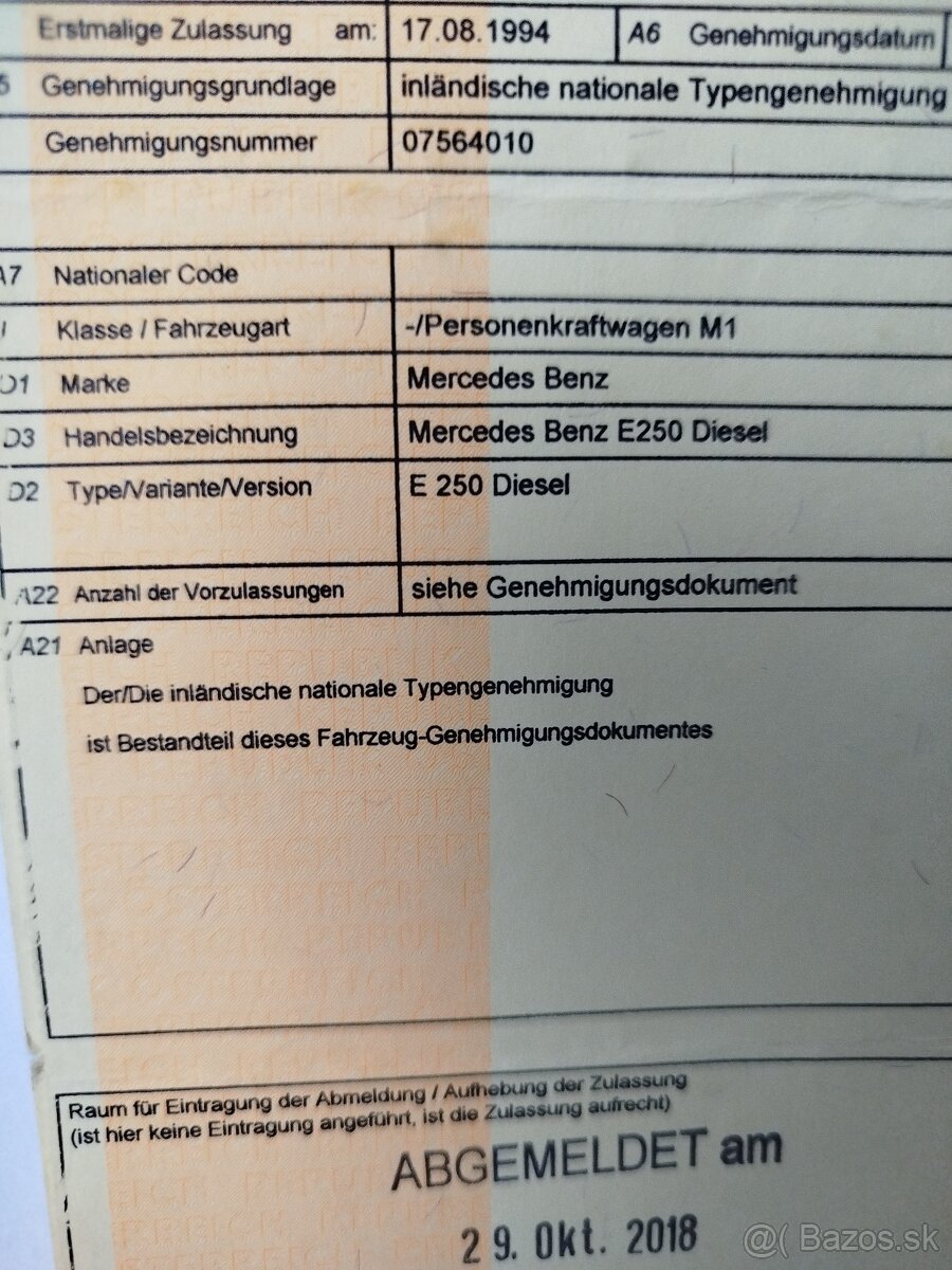 Mercedes w 124 250D - 13