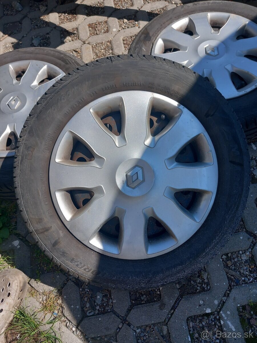 Predám 4 kusi letných kolies 175/65 R14 4x100 Renault thalia - 13