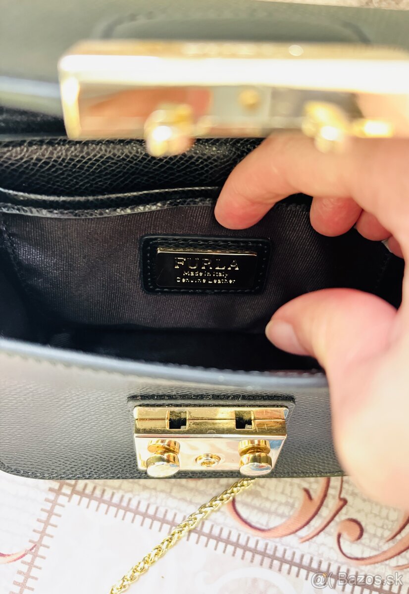 Kožená kabelka Furla - 13