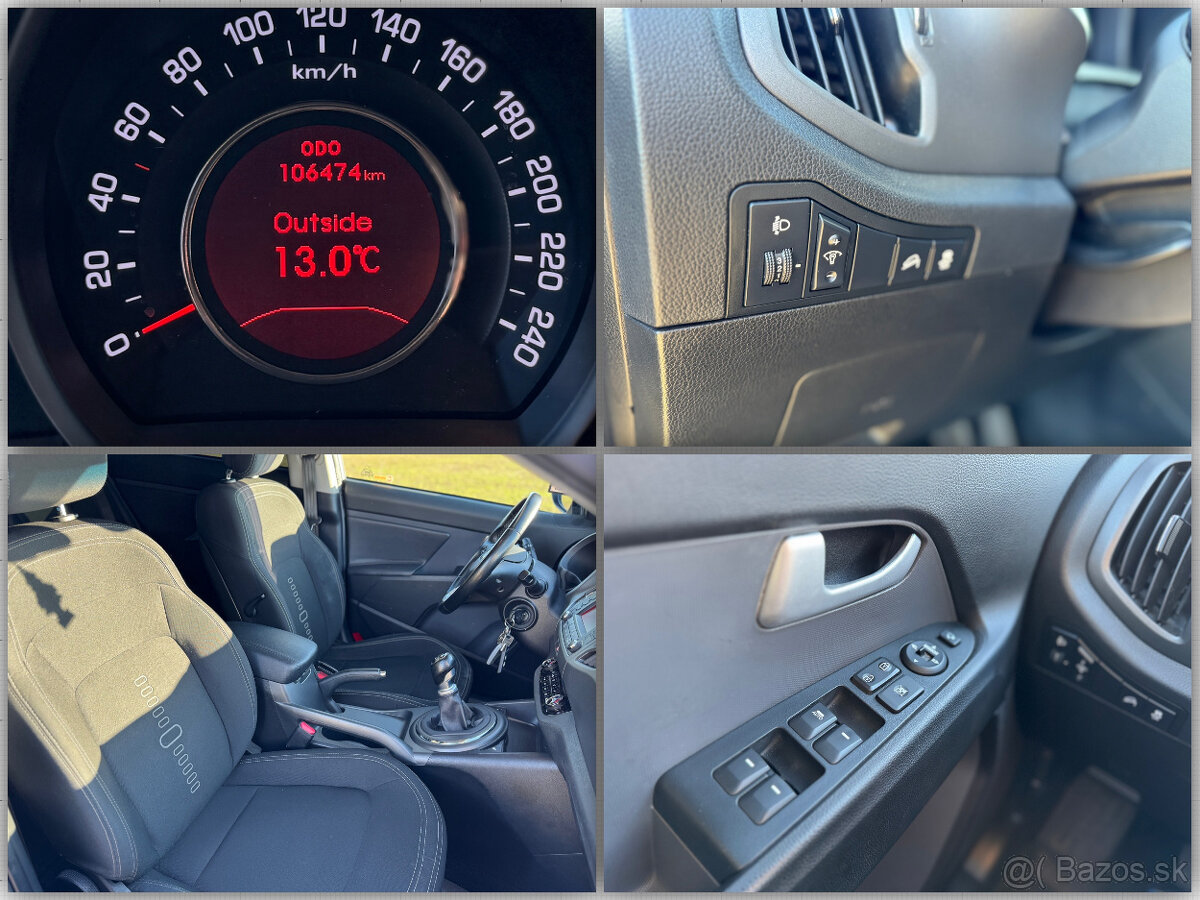 KIA Sportage 1.7 CRDi, 106 000km, SR, ťažné. - 13