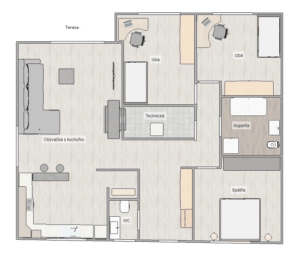 Predaj 4i RD Pieštany - Sokolovce 135m2 / 5a - 13