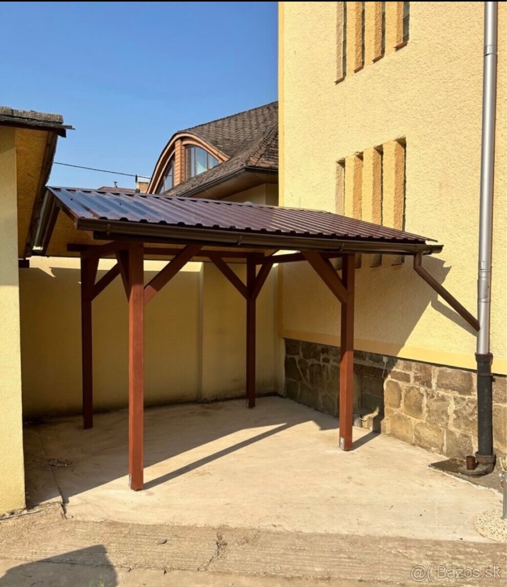 Altánky, prístrešky, pergoly, drevarky - 13
