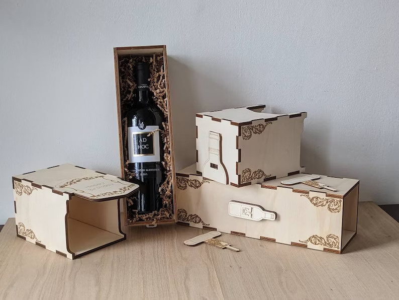 drevená krabička 3D skladačka - 13