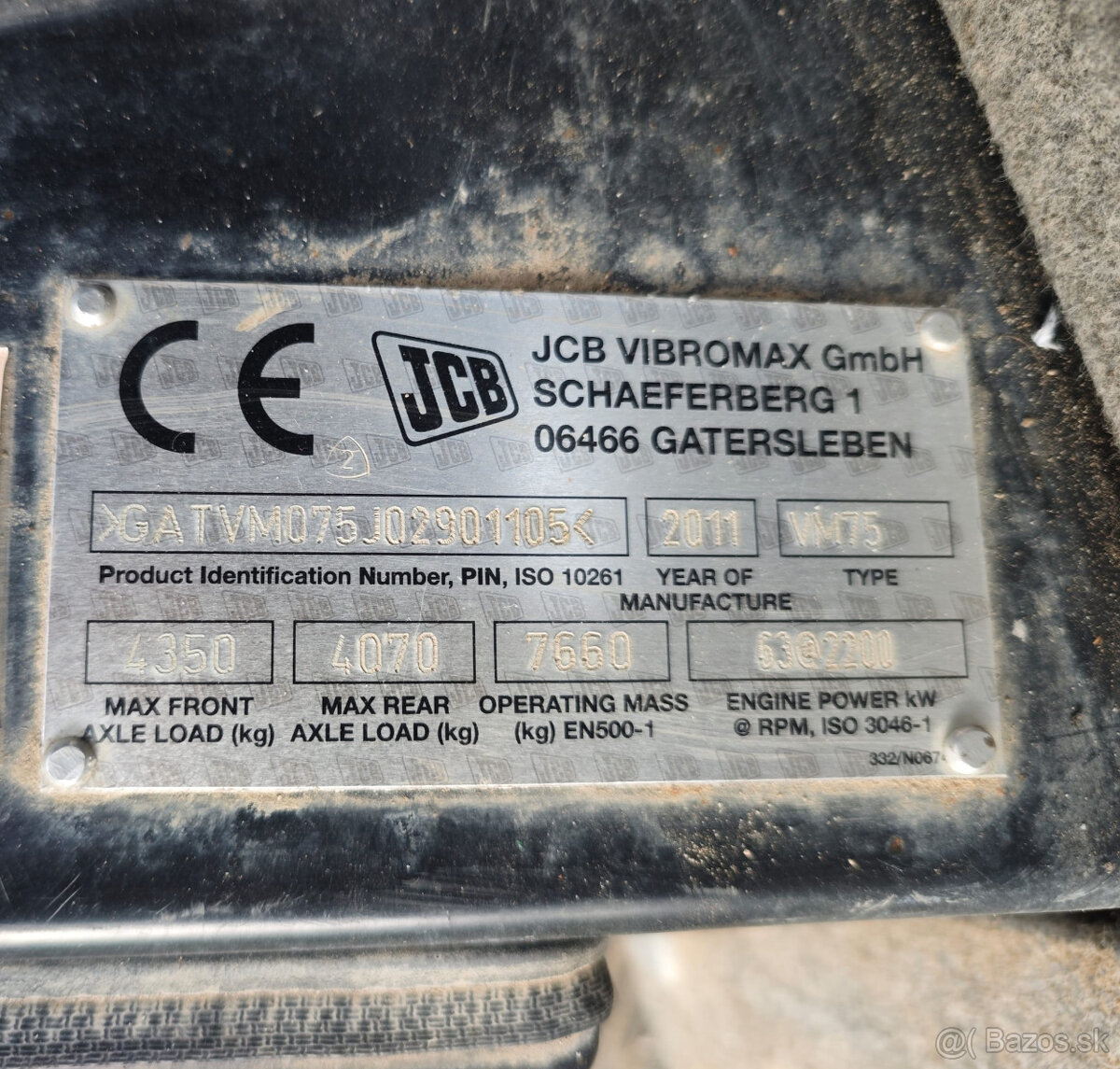 Vibracny valec JCB VM75 rv2011 2540m.h Bomag Hamm Dynapac - 13