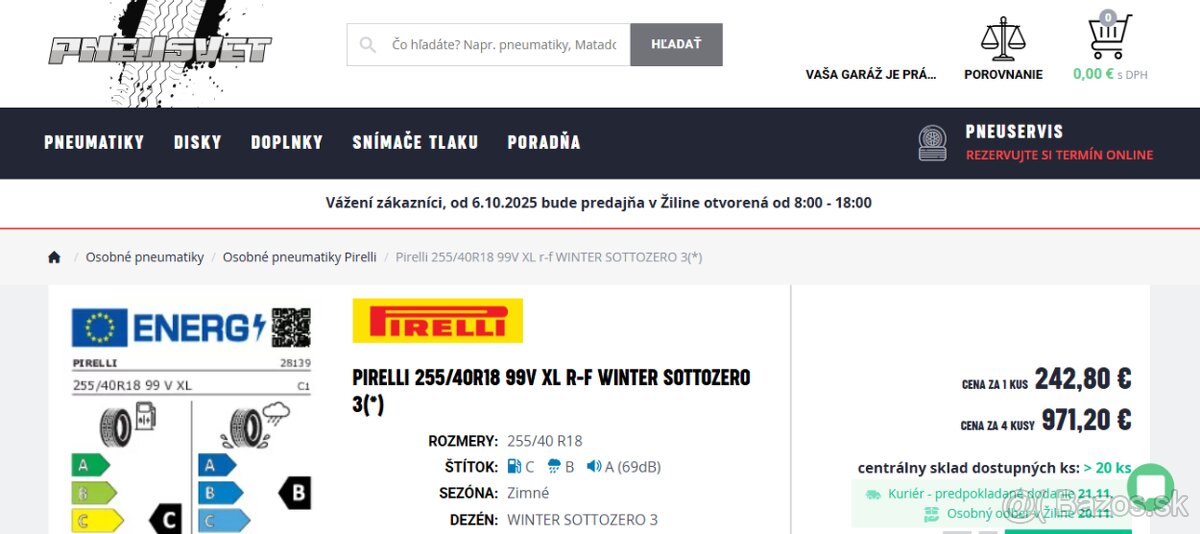 Disky BMW G20 G21 5x112+nove zimne pneu Pirelli Sottozero 3 - 13