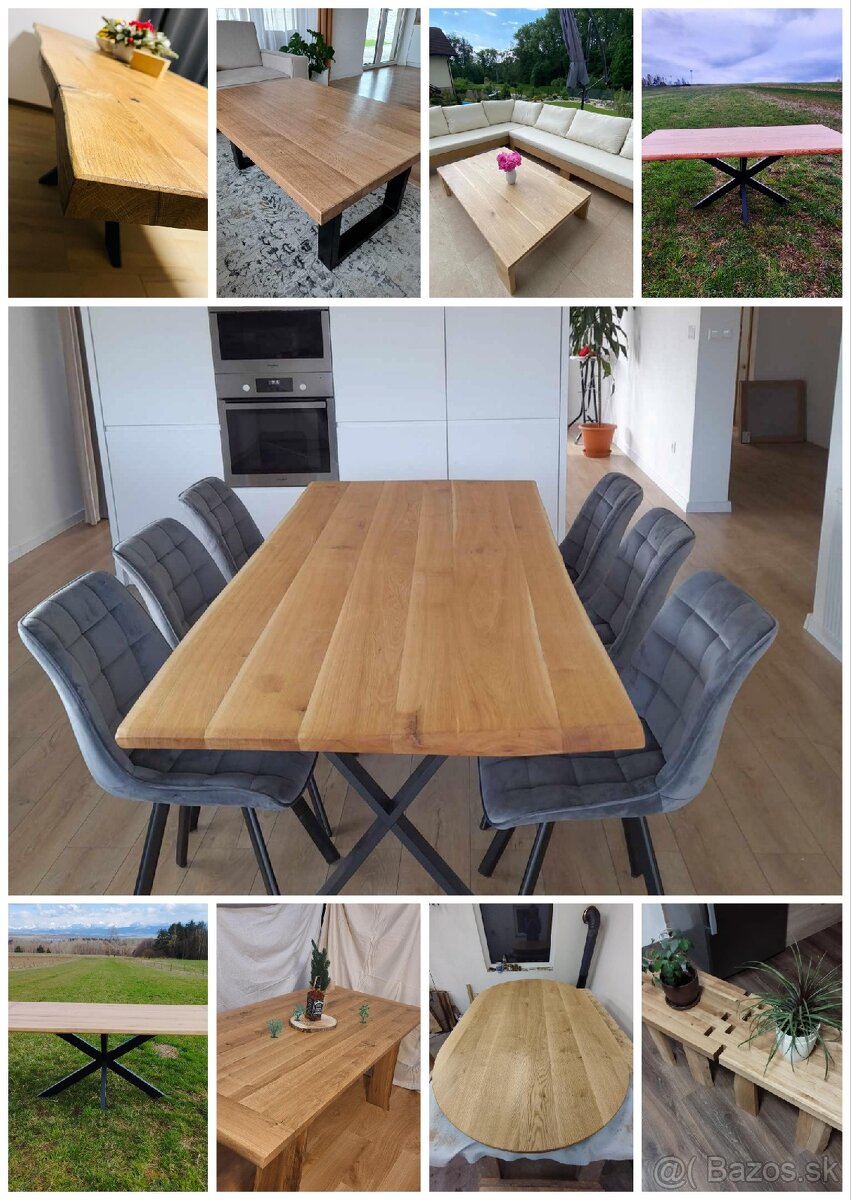 Stoly , postele, nábytok z masívu - 13