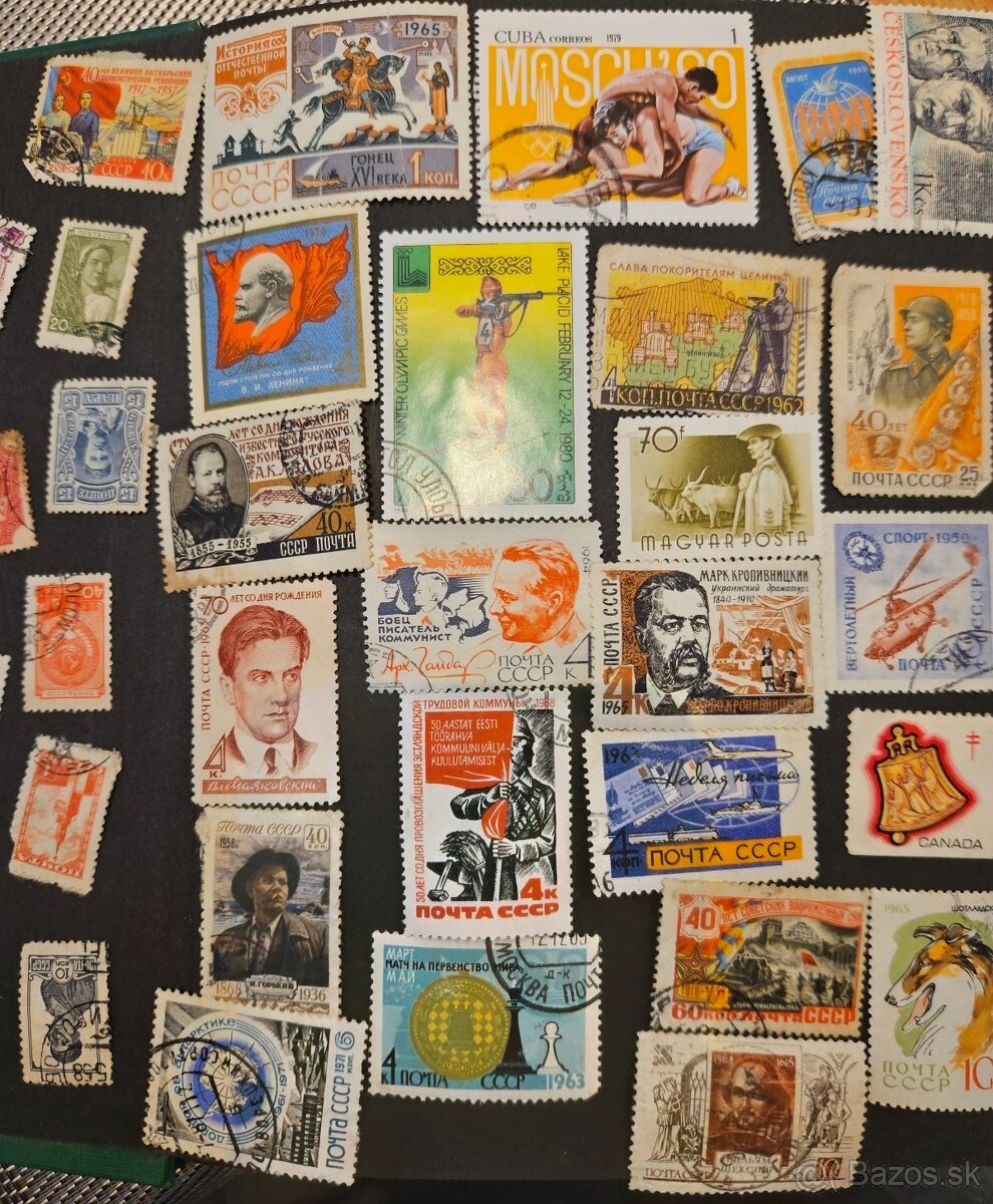 Poštové známky 1 - 13