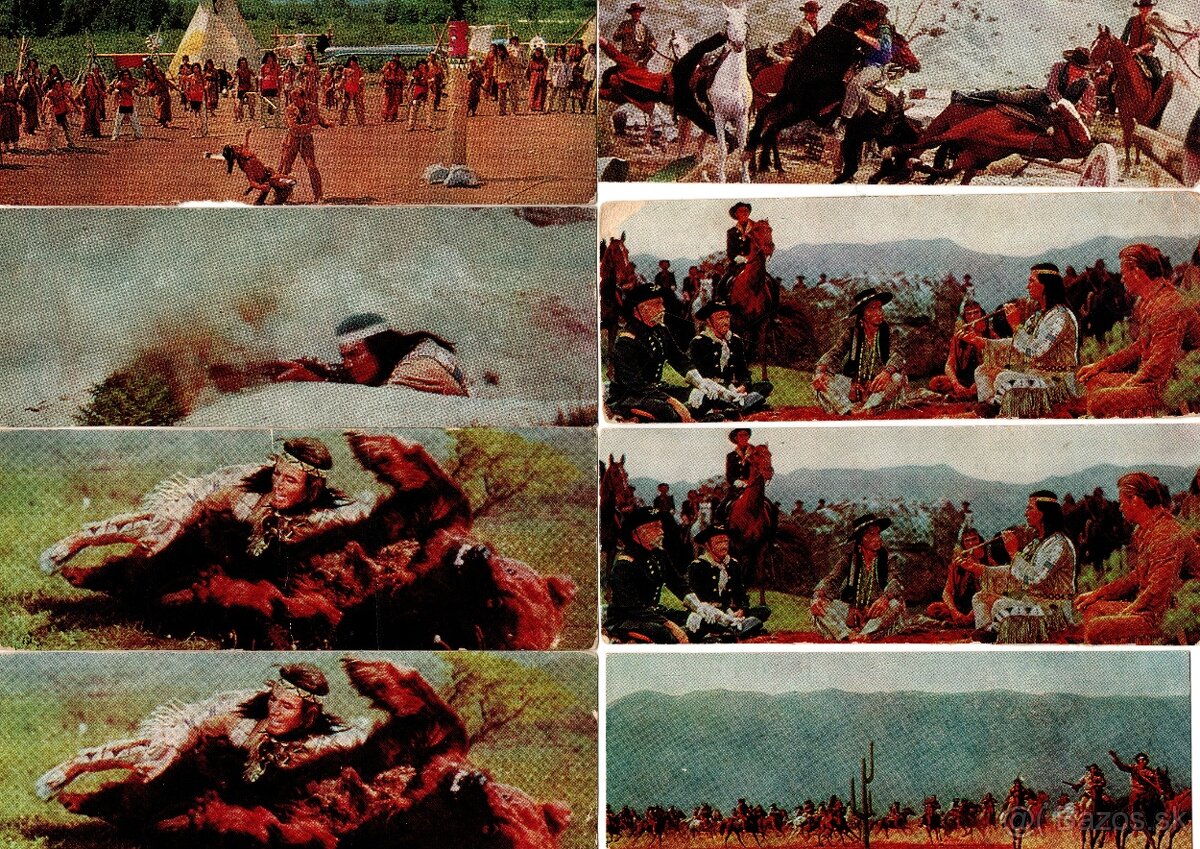 WINNETOU POHLADNICE S DIAPOZITIVMI - 13