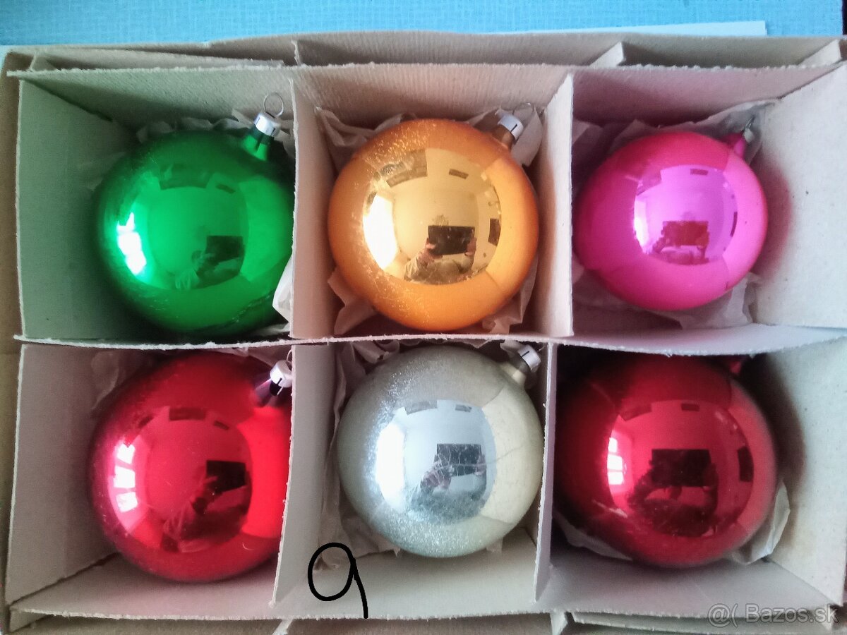 Staré, vánoční ozdoby -baňky a různé - vianočné ozdoby - 13